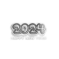 Happy New Year 2024 Png Text PNG
