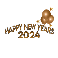 Happy New Year 2024 Text PNG Hd Download