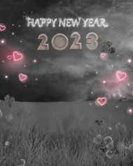Happy new year dark editing background