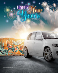 Happy new year editing background