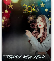 Happy new year girl cb background photoshop