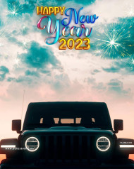 Happy new year photo editing background