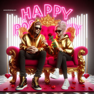 Happy Propose Day AI Couple Photo Editing Background