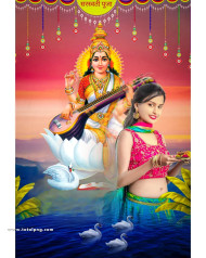 Happy saraswati cb backgrounds