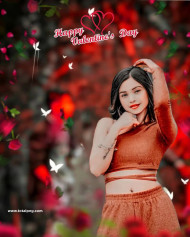 Happy valentine day editing background