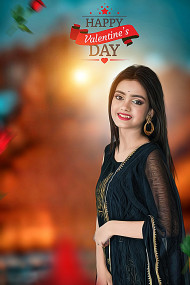 Happy valentine day editing background