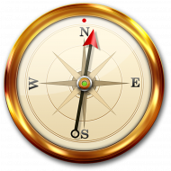 Hd golden compass png, Full hd compass tramnsparent png images