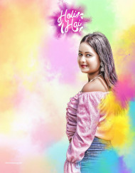 Hd holi girl editing background free