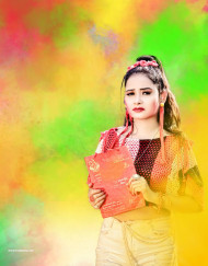 Hd holi girl editing background free
