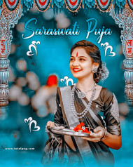 Hd saraswati puja girl background