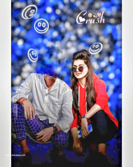 Head cut girl cb photo editing background