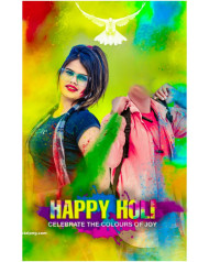 Head Cut Holi Background Face Editing
