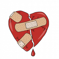 Heart patch Hd png