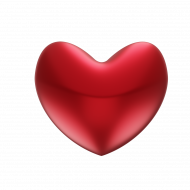 Heart shape 3d png transparent background free download