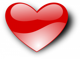 Heart shape 3d transparent background,Heart png images
