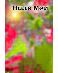 Hello mom cb editing background