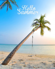 Hello summer editing background