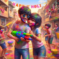Holi Ai Photo Editing Image Wallpaper