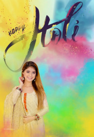 Holi Background Editing Photo With Girl