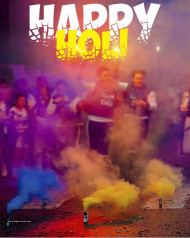 Holi Background For Editing With Girl Download Free