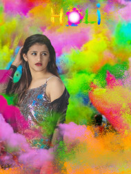 Holi Editing Background Snapseed Girl