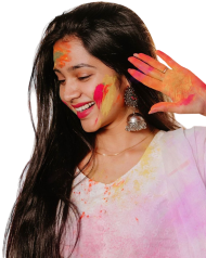 Holi girls editing png
