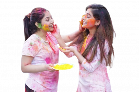 Holi girls editing png free