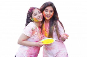 Holi girls editing png free