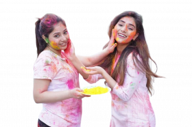 Holi girls editing png free