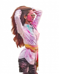 Holi girls editing png free