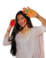 Holi girls png images