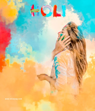 Holi photo editing background
