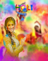 Holi Photo Editing Cb Background with Girl HD Download