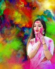 Holi Photo Editing Cb Background with Girl HD Download