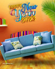 Home new year editing background