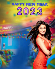 hot girl new yesr editing background