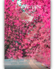 I love you cb editing background