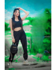 Ind girl cb background hd