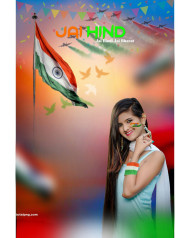 Independence Day 15 August With Girl Background Hd