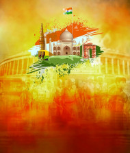 Independence day banner background