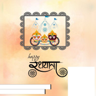 Jagannath rath yatra banner background free download