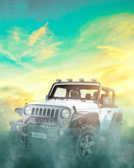 Jeep poster hd editing background