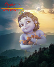 Krishna janmashtami cb editing background