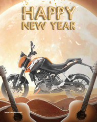 Ktm bike new year editing background