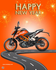 Ktm bike new year editing background photoshop