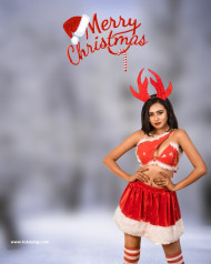 Lady christmas editing background hd