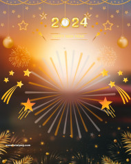Latest 2024 Happy New Year Ka Background Download