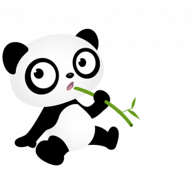 Littele toon panda hd png