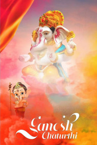 Little Ganesh Chaturthi Editing Background