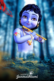 Little Krishna 3D Editing Background